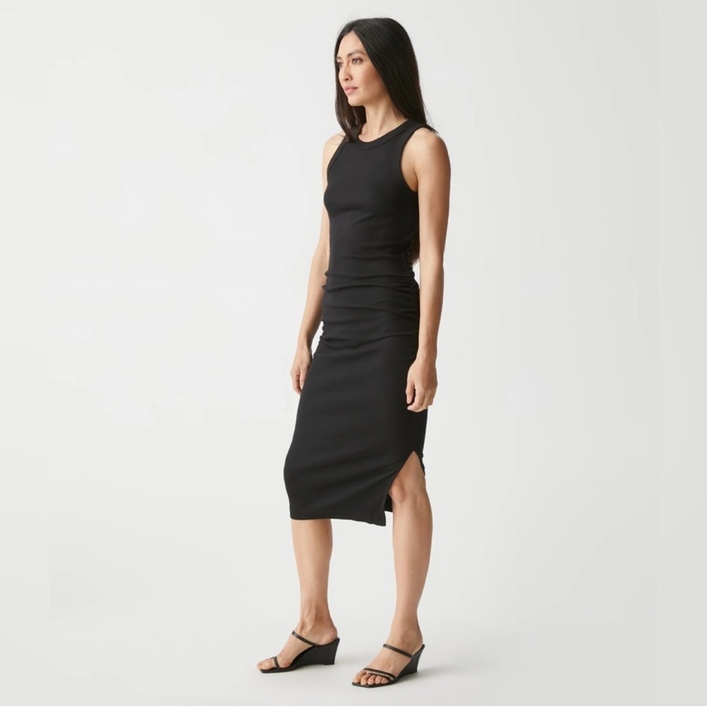 Michael Stars Wren Midi Black Dress Size Large NWT